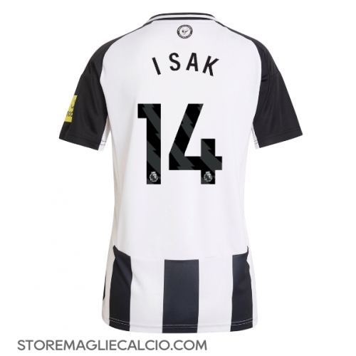 Newcastle United Alexander Isak #14 Maglia Gara Casa Repliche 2024-25 Donna Maniche Corte Newcastle United Alexander Isak #14 Maglia Gara Casa Repliche 2024-25 Donna Maniche Corte